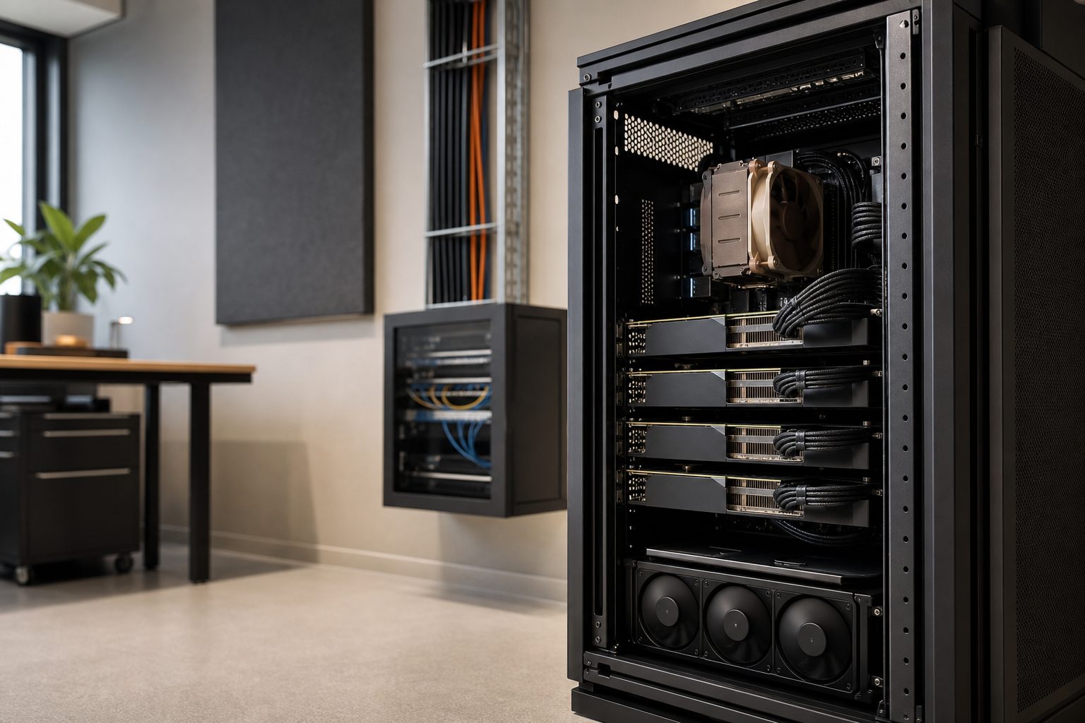 Lokaler KI-Server mit GPUs — vertrauliche Daten bleiben im Unternehmen